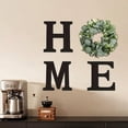 thumbnail image 3 of Home Sign Wall Decor | Wooden Home Letter Sign | Rustic Decor with Artificial Eucalyptus Wreath for Living Room Kitchen Entryway Housewarming Wedding Holiday Party, 3 of 8