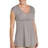 Maternity Empire Waist Surplice Tee--Easy For Nursing