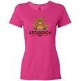 thumbnail image 3 of Inktastic Groundhog Day with Cute Groundhog Illustration Women's T-Shirt, 3 of 5
