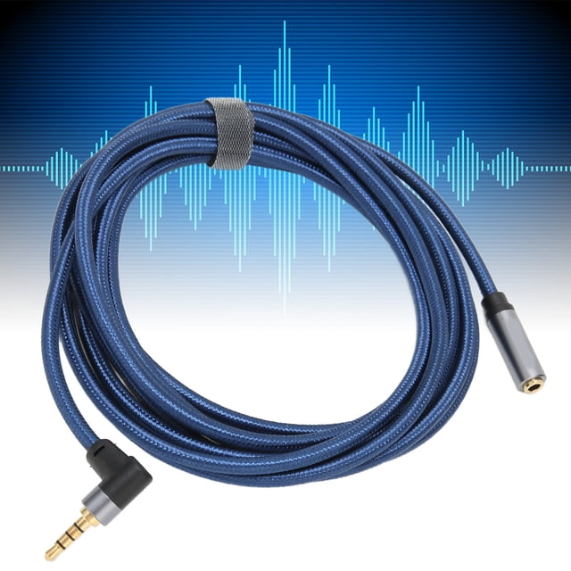 Cable De Audio Hembra A Macho De 3,5 Mm, Cable De Extensión Para Auriculares Trenzado De Nailon De 4 Polos Y 3,5 Mm Delgado Para Reproductor De MP3 Para