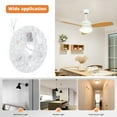 thumbnail image 3 of Luz LED Para Ventilador De Techo, 3000K 4200K 6500K Brillo Ajustable Disipación De Calor Kit De Adaptación De Luz LED De 5,3 Pulgadas 95 A 265V Para Interiores, 3 of 7