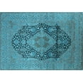 thumbnail image 1 of Ahgly Company Indoor Rectangle Oriental Light Blue Industrial Area Rugs, 2' x 3', 1 of 4