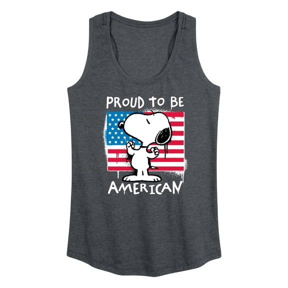 Peanuts - Snoopy Street USA - Women's Racerback Graphic Tank