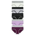 thumbnail image 4 of Women's 5 Pack Cotton Brief Underwear, Tag Free & Breathable, Available in Plus Size, Womens Solid Color Bikini Brief Underwear, 4 of 9