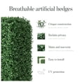 thumbnail image 4 of UltraHedge Small Boxwood Artificial Hedge 20" x 20" Panel, Small Leaf, Light Green 12 Pack, 4 of 7
