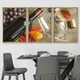 thumbnail image 3 of wall26 Framed Canvas Print Wall Art Set Wine Glass with Bottle &amp; Grapes Drinks Cocktails Photography Realism Chic Closeup Colorful Multicolor for Living Room, Bedroom, Office - 16&quot;x24&quot;x, 3 of 5