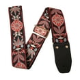 thumbnail image 2 of Henry Heller Jacquard Deluxe Series Guitar Strap Red, 2 of 5