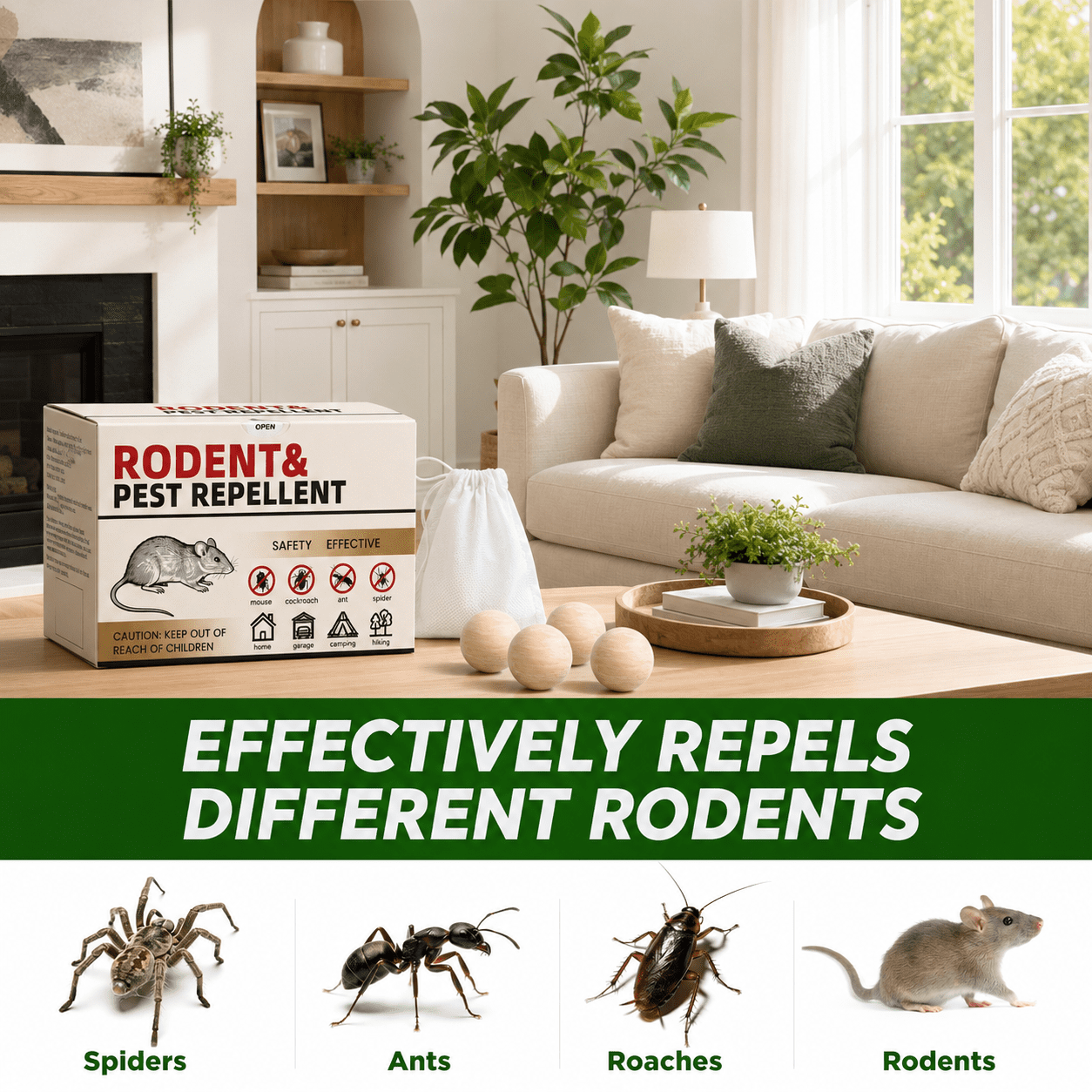 36BALLS RodentRepellent - MiceRepellent Indoor/Outdoor - Moth Balls forRodents, MouseRepellent Peppermint, Keep Mice Away, Peppermint to Repel Mice and Rats, RatRepellent for House