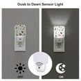 thumbnail image 3 of Fuzoiu Watercolor Ladybug Print Dusk to Dawn LED Night Light with Light Sensor, Energy-Efficient Touch-Safe Night Lamp for Home, Office, and Kids' Rooms-UK, 3 of 7