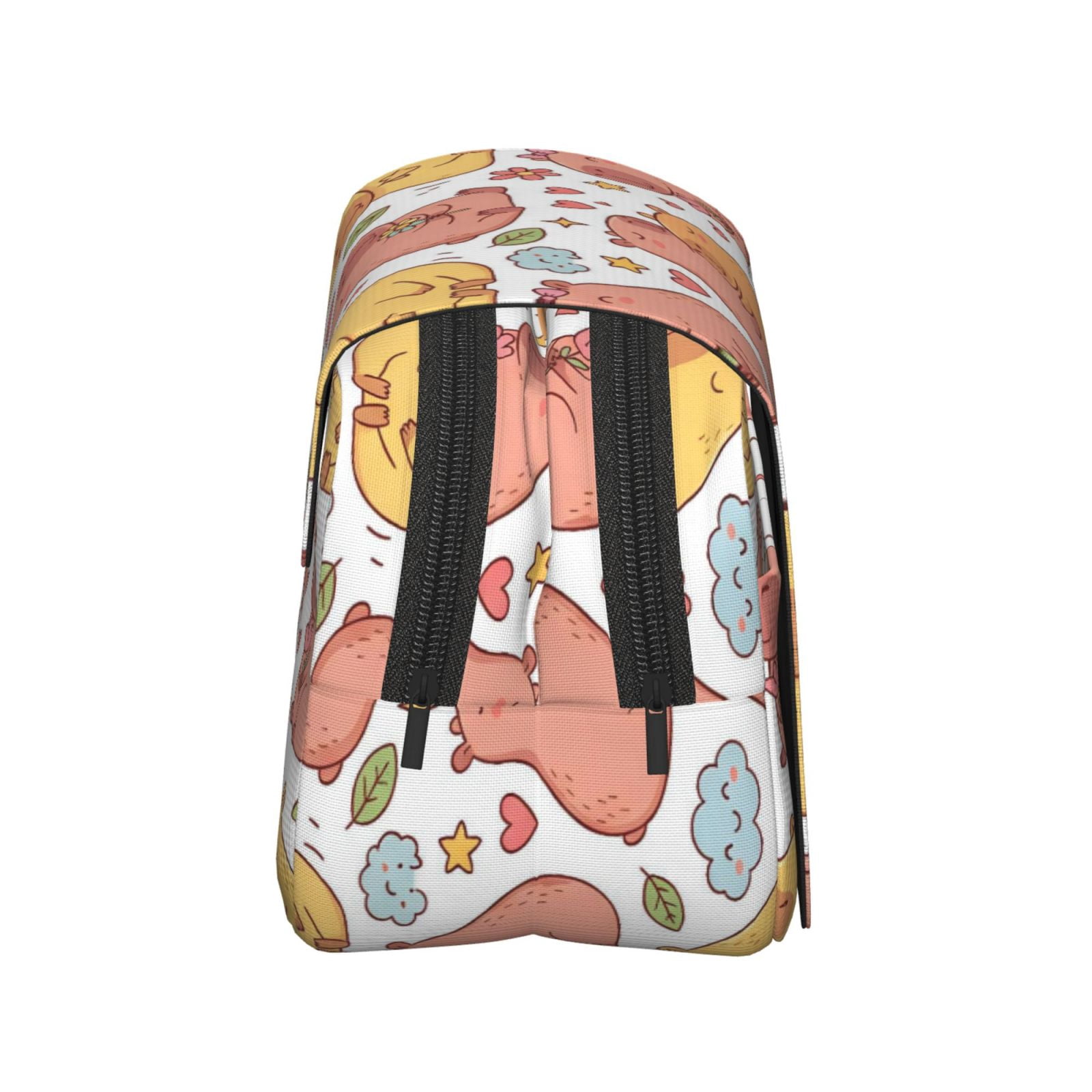 Large-Capacity Flip-Top Double-Layer Pencil Case, Multi-Functional Pocket Pen Case, Durable Stationery Organizer Capybara Pattern 5