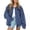 Blue, variant on Stralyhd Jean Jacket Women Long Sleeve 2026 Fall Oversized Denim Jackets Classic Jean Coats Light Button Down Trucker Coat with Pockets Light Blue S