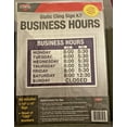 thumbnail image 2 of Cosco® Static Cling "Business Hours" Sign Kit, 10" x 14", Blue, 2 of 4