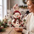 thumbnail image 3 of Christmas Pearl Diamond Art Painting Suncatcher Kit, DIY Christmas Pearl Diamond Hanging Ornament Set, 3D Acrylic Snowflake Sun Catcher for Home Wall Decor, 3 of 8