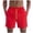 Vermilion, variant on Mens Swim Trunks Men's Casual Color Beach Shorts Multi-Pocket Outdoor Swim Trunks with Drawstring Elastic Waist Quick-Dry 4 Inch Length Summer Pants for Vacation Travel Army Green L