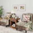 thumbnail image 4 of Gymax 2PCS Nightstand with Drawer and Shelf Rustic Wooden Bedside Table Bedroom Brown, 4 of 10