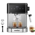 thumbnail image 1 of Cafetera Automática Espresso Pantalla Táctil 1.7L 20 Bares 850W con Espumador de Leche, 1 of 9