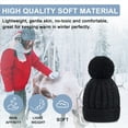 thumbnail image 5 of Whiteleopard Women's Winter Beanie Warm Lining - Thick Slouchy Cable Knit Skull Hat Ski Cap, 5 of 8