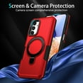 thumbnail image 5 of TECH CIRCLE Case for Galaxy A25 6.5", Premium Plastic/TPU Hard Case with Sturdy View Kickstand Military Drop Shockproof Protective Rugged Slim Back Cover Shell for Galaxy A25 6.5" 2023,Red, 5 of 8