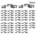 thumbnail image 1 of Greenne 10/50Pcs Photo Frame Hardware Hook Silver Horizontal Straight Strip Hanger, 1 of 8
