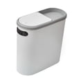 thumbnail image 2 of Cubo de basura nórdico para cocina con ranura de almacenamiento, sencillo, delgado y estrecho, para baño, terraza, estudio en casa, 2 of 9