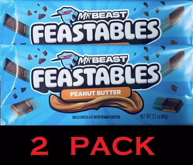 Feastables MrBeast Milk Chocolate Bar Variety Pack, 4 Count
