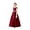 Burgundy, variant on Satin Flower Girl Dress with Back Bow A-Line Princess Pageant Gown for First Communion, Wedding & Party (2-16 Years)