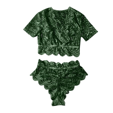 

Women Exotic Lingerie Lace Ladies Patchwork Set Soft Inner Couples Spring Summer Casual Sexy Club Party Vacation Sleepwear Nightwear Gifts To Lovers