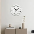 thumbnail image 1 of Reloj de pared con espejo que no hace tictac, fácil instalación, decoración de pared, espejo acrílico redondo para baño, sala de estar, cocina y hogar Blanco 6.2 Macarena reloj de pared, 1 of 8