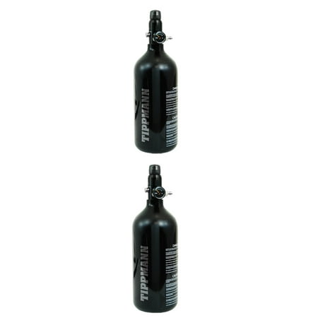 Lot of 2 - Tippmann Basic 48ci/3000psi High Pressure Air HPA Paintball (Best Hpa Tank For Airsoft)