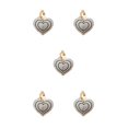 thumbnail image 2 of Langgg Keyring Keyholder DIY Small Decorative Purse Pendent Multipurpose Sweet Gift Workmanship Bag Decor Heart Keychain White/White 5Set, 2 of 6