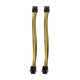 thumbnail image 3 of 2 Pack Graphics Card 6 Pin to 8 Pin PCIe Adapter Power Cable (GPU Video Graphics Card Power Cable) 7, 3 of 5