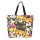 thumbnail image 1 of Balery Cute Cat Cartoon Bolsa Tote Estilo Estético con Cremalleras, Bolsa de Hombro, Bolsa de Compras Grande y Plegable, 1 of 8