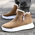 thumbnail image 4 of NOKIO Men'S Plush-Lined Cold Weather Boots Men's Winter Warm Plus Velvet Thick Snow Boots High Top Men's Boots Zipper Cotton Boots Cotton Shoes Men'S Anti-Cold Snow Boots, 4 of 5
