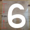 thumbnail image 3 of Parches termoadhesivos de color rojo y negro de 5 a 23 cm con letras para hacer tú mismo, para camisetas de baloncesto, fútbol y ropa, 3 of 5