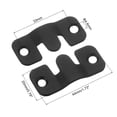 thumbnail image 2 of Unique Bargains 3Set Flush Mount Bracket Interlocking Photo Frame Hooks, 44x20mm Black, 2 of 4