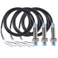 thumbnail image 1 of 3 piezas LJ12A3-4-Z/AX M12 interruptor de proximidad inductivo detección de sensor NPN NC DC 10-30 V tipo sin escudo LJ12A3-4-Z/AX 0.157 in normalmente cerca distancia de detección interruptor de prox, 1 of 5