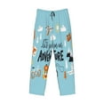 thumbnail image 4 of Balery Men'S Let'S Go On An Adventure Pants,Sleepwear Pants,Pajama Pants,Pj Bottoms Drawstring And Pockets-Small, 4 of 9