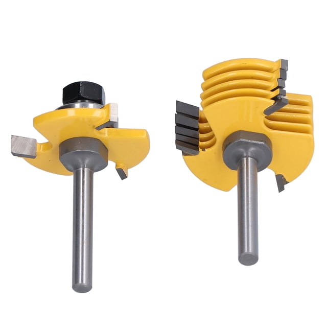 Broca de Enrutador de Madera, Reemplazo Ajustable de 1/2 Pulgada Reemplazo Ajustable De 1/4 Pulgada de Ranura Con Rodajas para Cnc para Máquinas de Fresado para la Mácina de