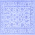 thumbnail image 1 of Ahgly Company Indoor Square Persian Blue Traditional Area Rugs, 6' Square, 1 of 4