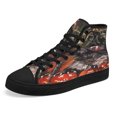 thumbnail image 7 of Black Cat Halloween High Top Canvas Shoes Sneakers Black Size 11.5, 7 of 7