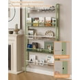 thumbnail image 4 of Behind The Door Bathroom Shelf Narrow 5-Tier, Space-Saving Slim Storage Shelf Narrow Shelving Unit for Bathroom and Kitchen White, 4 of 15