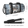 thumbnail image 2 of Easygdp Majestic Snowy Wolf Bolsa de Viaje, Bolsa de Mano, Bolsa de Gimnasio, Bolsa de Equipaje para Viaje, 2 of 6