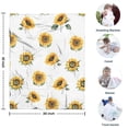 thumbnail image 4 of White Green Leaf Sunflower Pattern Blanket,Comfortable Soft Flannel Throw Blanket,All Season,Warm Lightweight Blankets for Sofa Bed Couch Living Room Chair,30"x40", 4 of 4