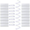 thumbnail image 4 of 32Pcs Name Tag Blank Name Badges DIY Blank ID Sublimation Name Badge with Pin Backing for Office, 4 of 7