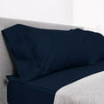 thumbnail image 2 of 6 Piece Zipper Sheet Set, California King Size 8 Inch Deep Pocket, 800 TC, Solid Navy Blue Color., 2 of 9