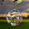 thumbnail image 1 of Bola Redonda Colgante de Jardín con Mariposa y Lámpara Tejida, Luz Decorativa Solar, Metal para Exteriores A, 1 of 5