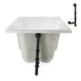 thumbnail image 6 of Streamline N-4180-721-BL 60 in. x 32 in. Acrylic Soaking Drop-In Bathtub in Glossy White, With External Drain in Matte Black, 6 of 12