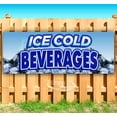thumbnail image 1 of Ice Cold Beverages 13 oz Vinyl Banner With Metal Grommets, 1 of 4