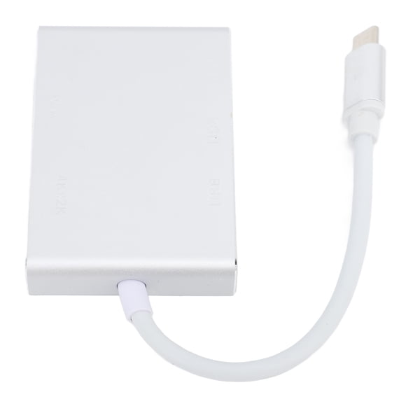 Divisor USB C, Interfaz Multimedia HD, Concentrador USB C Plateado VGA Para Teléfono Celular