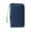 Dark Blue, variant on Long Passport Holder Ticket Storage Document Bag - Multi-Functional Travel Zipper Passport Wallet, Waterproof Nylon, Durable for Men Women